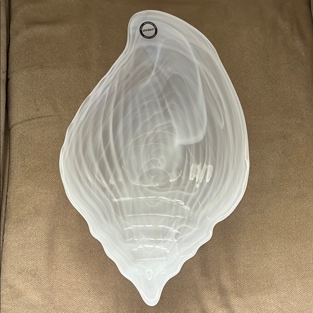 Shiraleah White Glass Art Piece